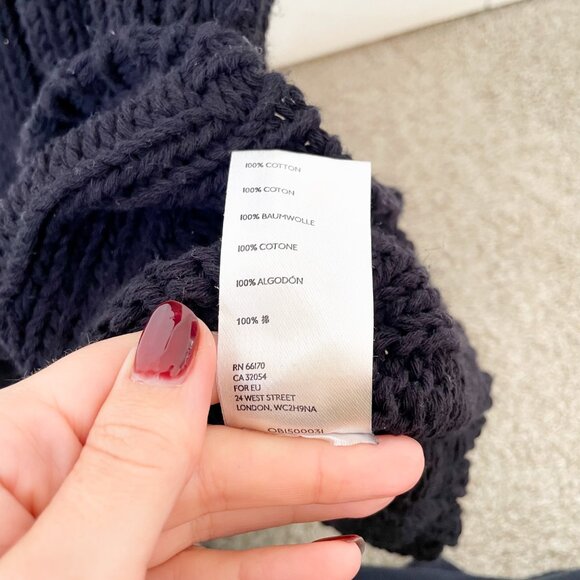 Free People FP Beach Ribbed Knit Black Sweater Maxi Dress Cover Up, Sz XL - Picture 6 of 10